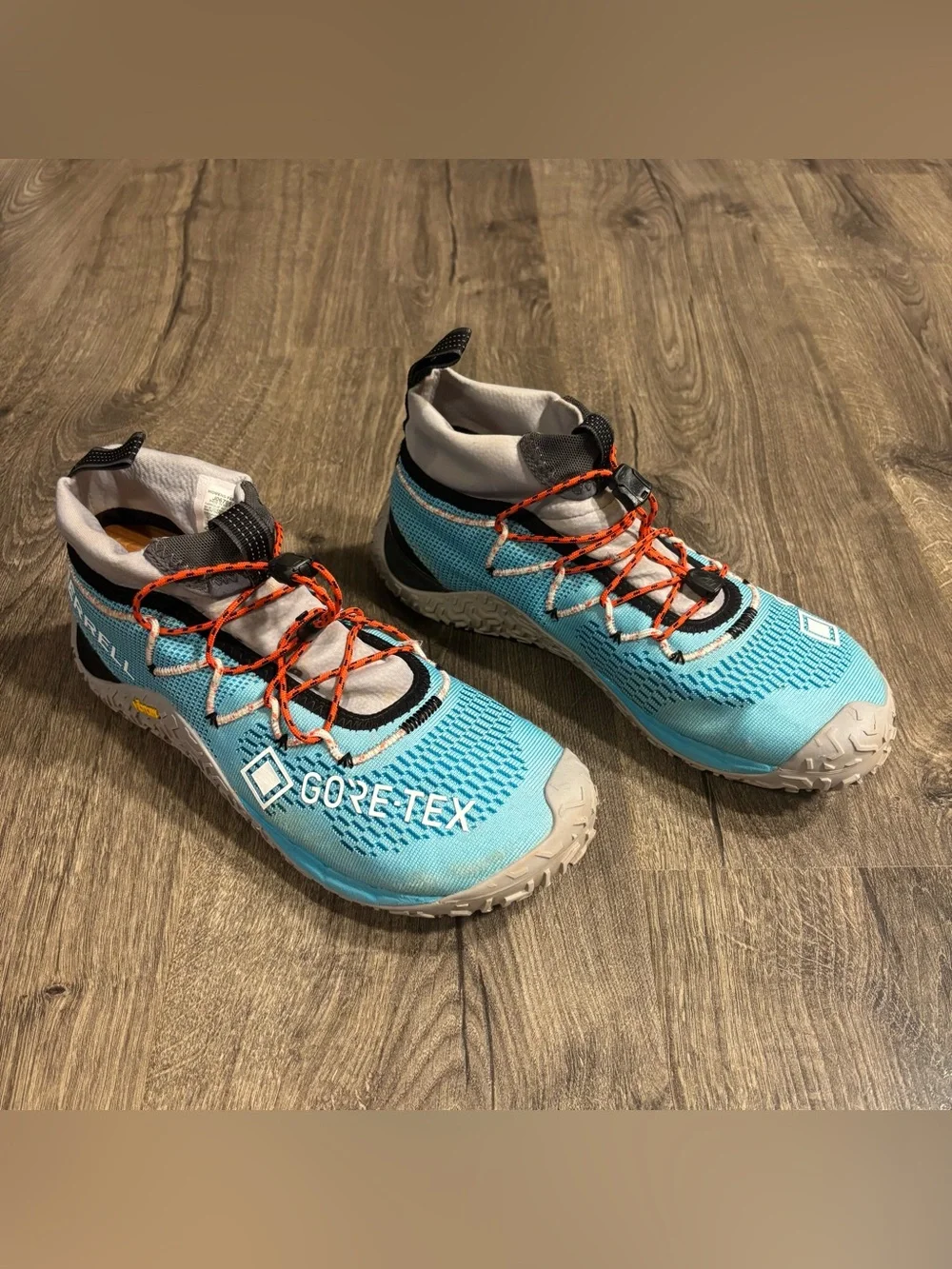 Merrell Trail Glove 7 GORE-TEX Vibram Sneaker Women’s Size 9 Blue Waterproof